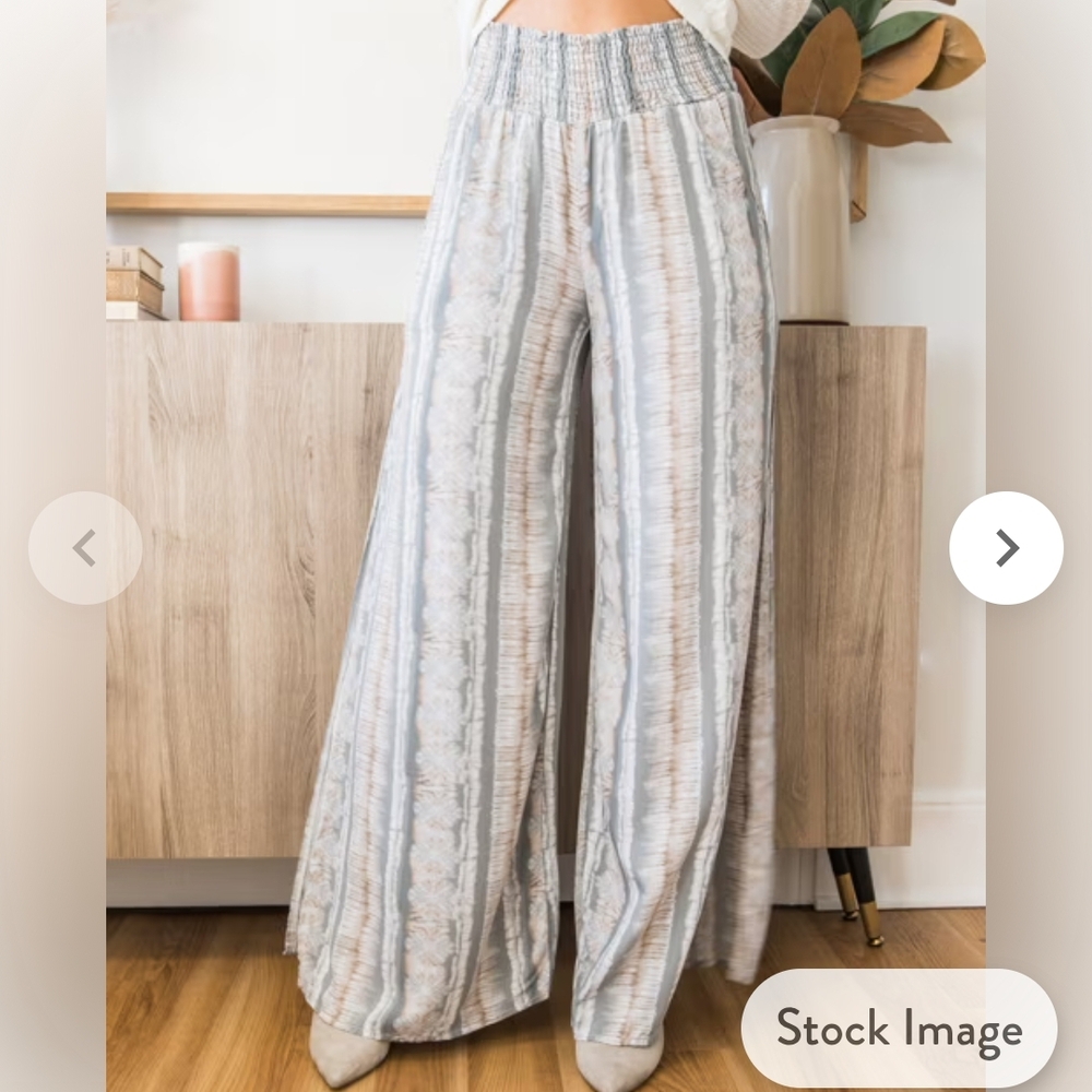 Sozy Women's Gray Wide-Leg Pants
